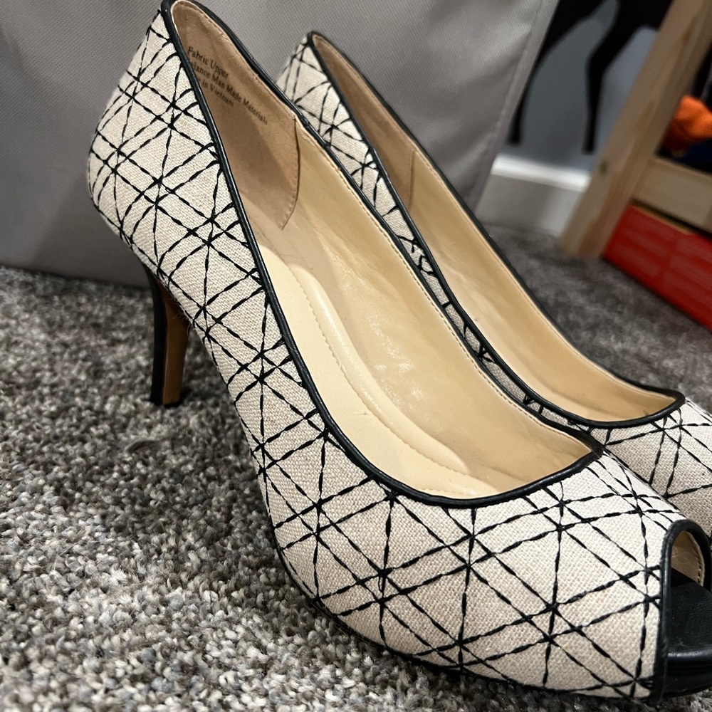 Coach and Four Peeptoe Heels